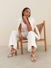 Bone Signature Leather Knotted Strap Block Heeled Sandals - Image 3 of 9