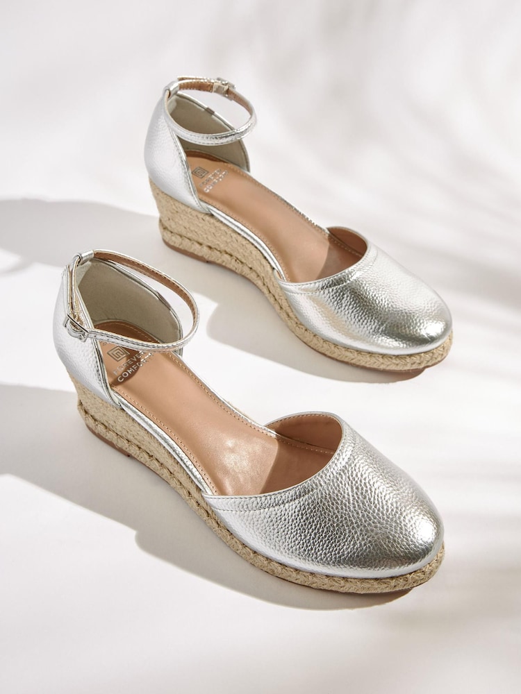 srebrna (barva); srebro - Zaprti natikači Forever Comfort® - Slika 2 iz 7