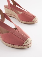 Pink Regular/Wide Fit Forever Comfort® Elastic Closed Toe Wedges - Image 5 of 8