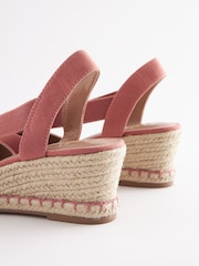 Pink Regular/Wide Fit Forever Comfort® Elastic Closed Toe Wedges - Image 6 of 8