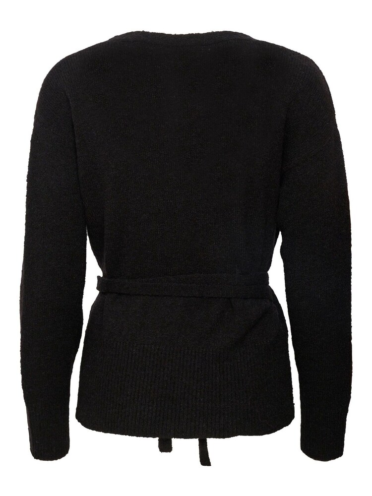 Kaffe Wendy Black Wrap Cardigan - Image 6 of 6