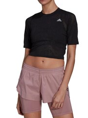 adidas Black Run Fast Lace T-Shirt - Image 3 of 7
