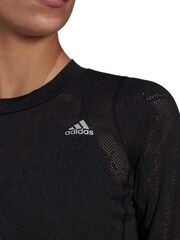 adidas Black Run Fast Lace T-Shirt - Image 5 of 7
