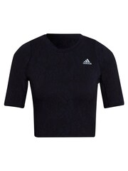 adidas Black Run Fast Lace T-Shirt - Image 7 of 7