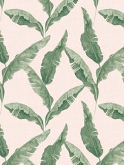 furn. Green/Blush Plantain Botanical Wallpaper - Image 1 of 1