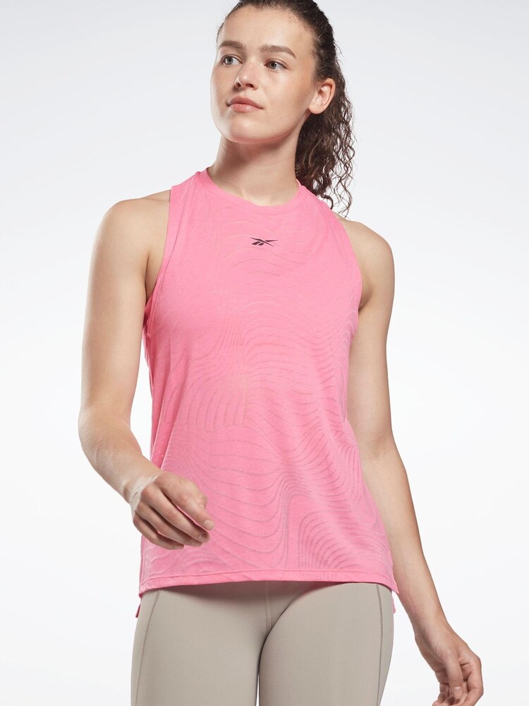 Reebok Pink Burnout Tank Top - Image 1 of 4