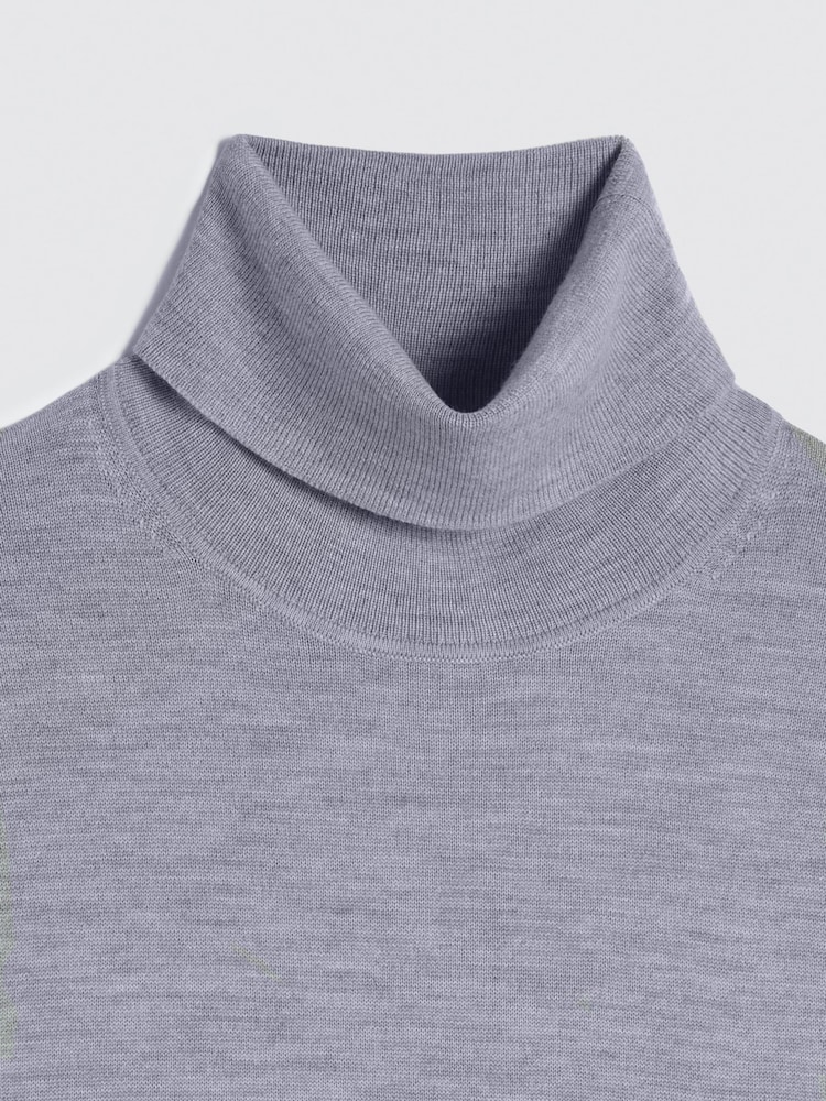 Merino Blend Roll Neck Jumper - Image 5 of 5 Merino Blend Roll Neck Jumper - Image 5 of 5