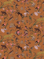 furn. Sienna Orange Exotic Wildlings Tropical Wallpaper - Image 1 of 1