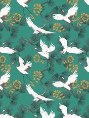 furn. Green Demoiselle Botanical Wallpaper - Image 1 of 1