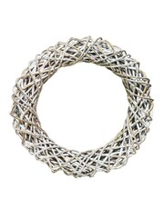 Ivyline White Rattan Diam 40cm Wreath - Image 2 of 6