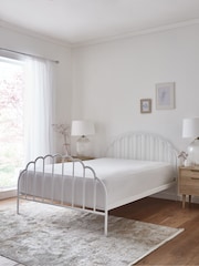 White Stella Metal Bed Frame - Image 2 of 6