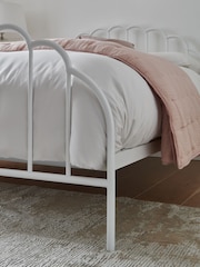 White Stella Metal Bed Frame - Image 3 of 6