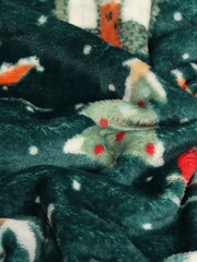 furn. Green Winter Pines Throw - Image 3 of 4