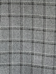Grey/Brown Slim Fit Check Suit: Jacket - Image 8 of 9