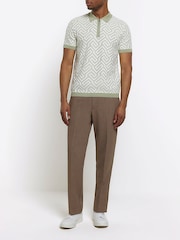 Коричневый - Эластичные брюки River Island 100% хлопок - Image 4 of 5