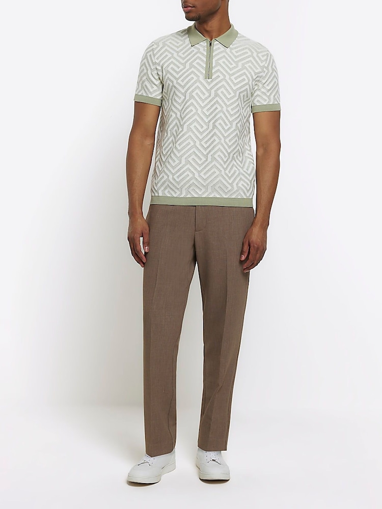 Brun - River Island Pantalons en coton 100% élastiques - Image 4 of 5