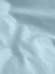 Blue Sky Cotton Rich Plain Duvet Cover and Pillowcase Set - Image 3 of 4