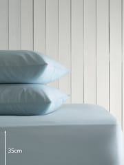 Blue Sky Cotton Rich Deep Fitted Sheet - Image 2 of 2