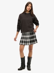 Negro - Minifalda de cuadros plisada vintage de Superdry - Imagen 2 de 6