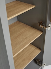 Dove Grey Malvern Oak Effect Kitchen Larder Cupboard - Image 7 of 8