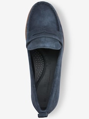 Navy Blue Suede Forever Comfort® Moccasin Loafers - Image 5 of 6
