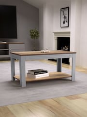 AVF Grey Whitesands Rustic Wood Effect Coffee Table - Image 1 of 5