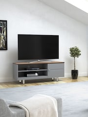 AVF Grey Whitesands 1200 Rustic Wood Effect TV Stand - Image 1 of 7