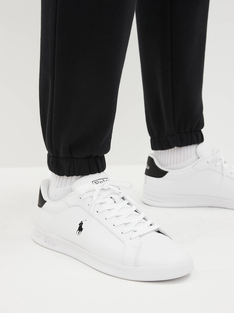 Polo Ralph Lauren White Leather Heritage Court II Trainers - Image 1 of 6