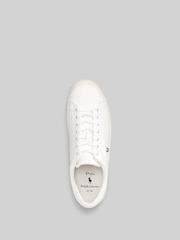 Polo Ralph Lauren White Longwood Leather Trainers - Image 5 of 6