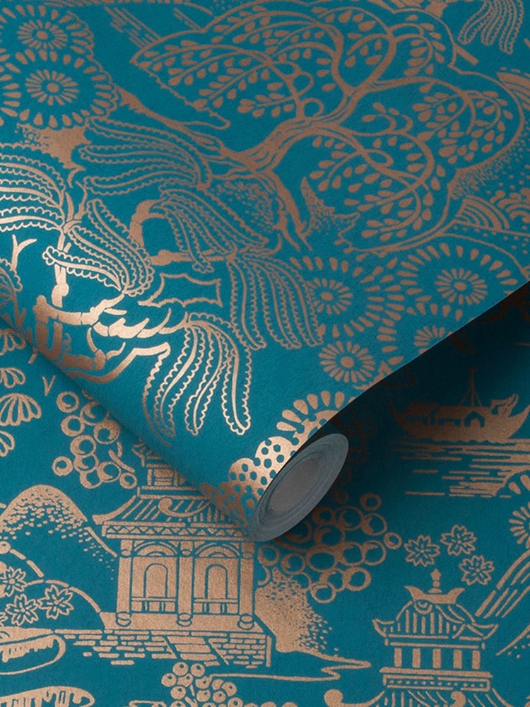 Graham & Brown Green Basuto 10M Wallpaper - Image 2 of 3