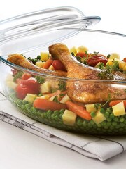 Pyrex Set of 2 Clear Roasting Set - Image 3 of 3