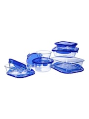 Pyrex Set of 7 Airtight and Leak Proof Glass Dishes - Image 2 of 2