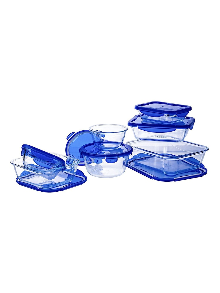 Pyrex Set of 7 Airtight and Leak Proof Glass Dishes - Image 2 of 2