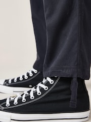 Navy Blue Next Authentic Stretch Cotton Blend Slim Fit Cargo Trousers - Image 4 of 7