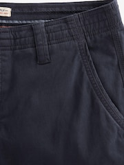 Navy Blue Next Authentic Stretch Cotton Blend Slim Fit Cargo Trousers - Image 6 of 7