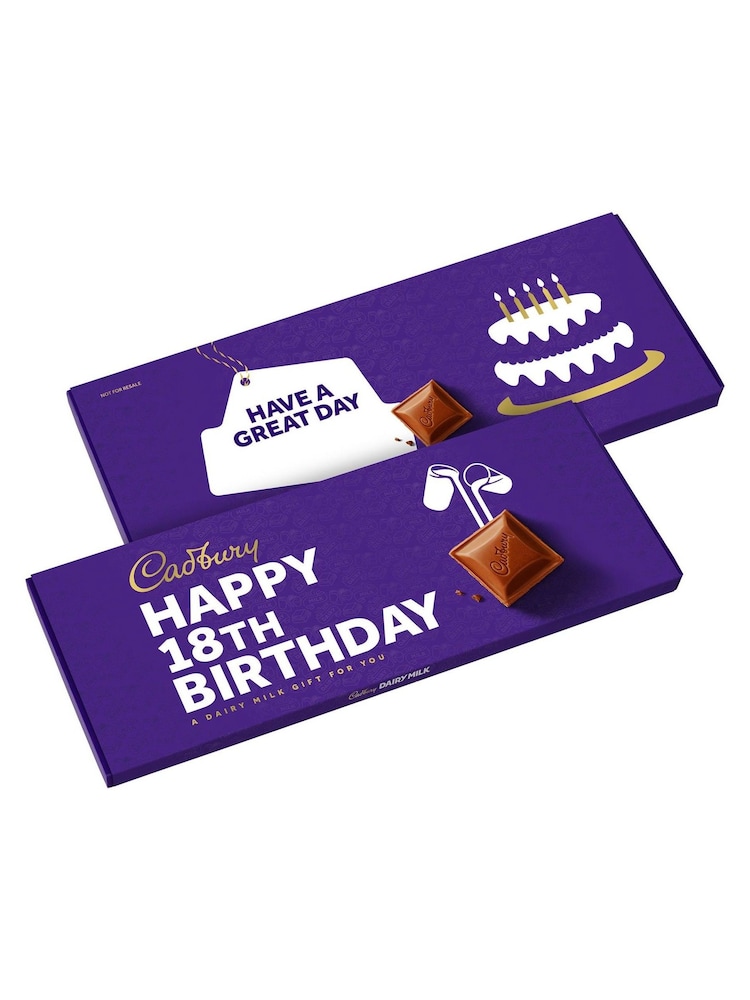 Cadbury Dairy Milk Giant 18th Birthday Chocolate Bar 850g - Image 1 of 1