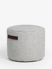 Dove Grey Pouffe With Handles - Image 3 of 5