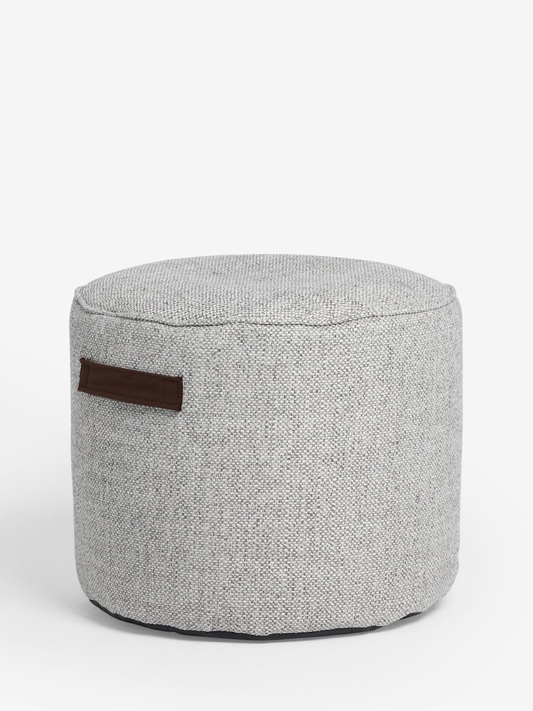 Dove Grey Pouffe With Handles - Image 3 of 5