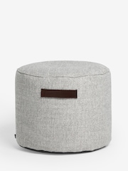 Dove Grey Pouffe With Handles - Image 4 of 5