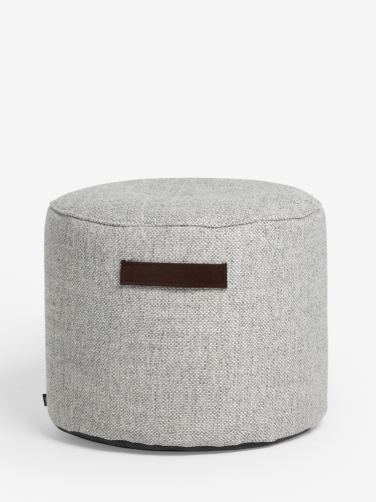 Dove Grey Pouffe With Handles - Image 4 of 5