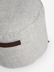 Dove Grey Pouffe With Handles - Image 5 of 5