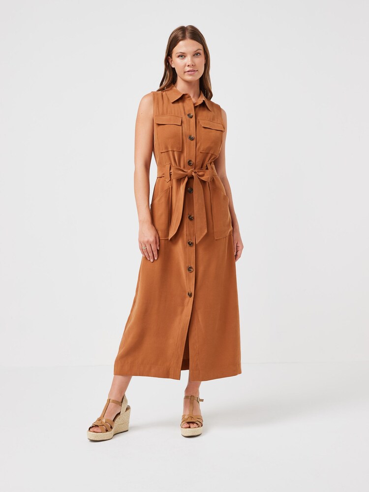 Tan Brown Signature T-Bar Espadrille Wedges - Image 2 of 8