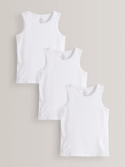 White 3 Pack Kind To Skin Vests (1.5-12yrs) - Image 1 of 3