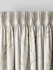 Laura Ashley Green Pussy Willow Embroidered Made To Measure Curtains - Image 5 of 8