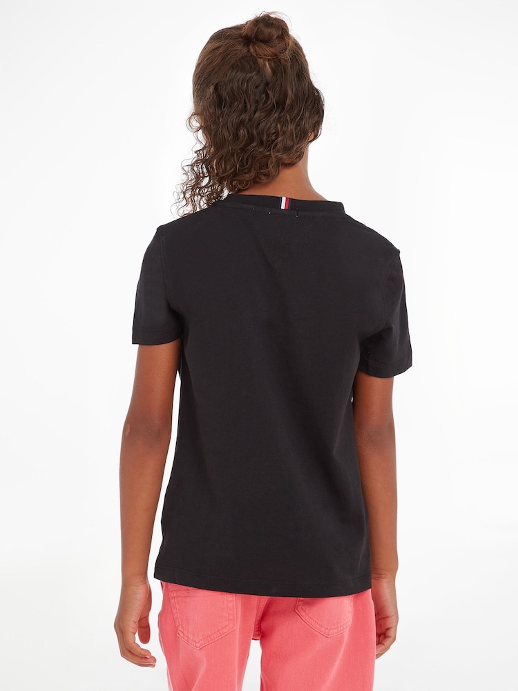 Tommy Hilfiger Black Essential T-Shirt - Image 2 of 3