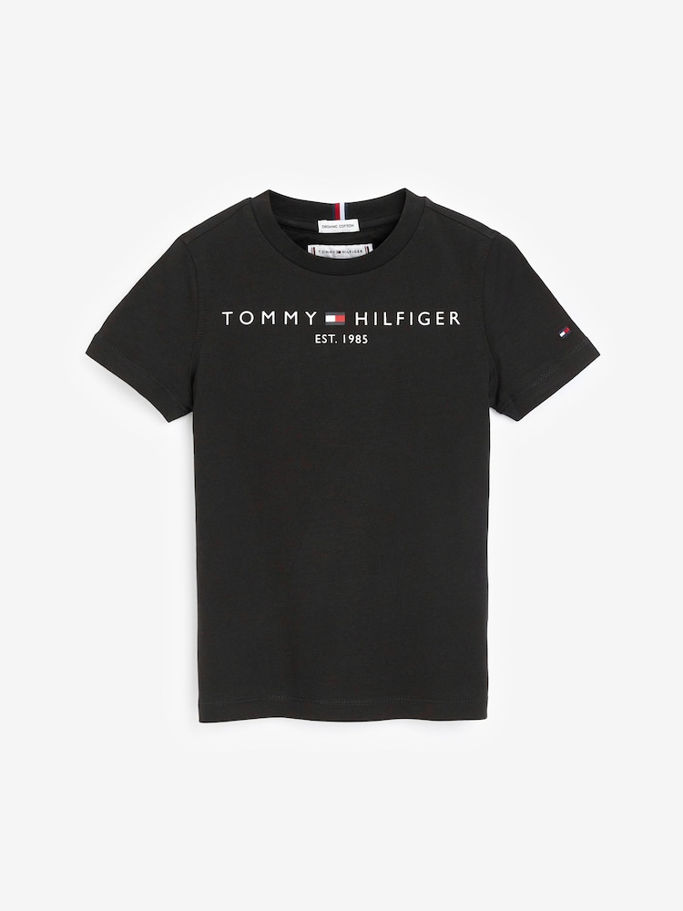 Tommy Hilfiger Black Essential T-Shirt - Image 3 of 3