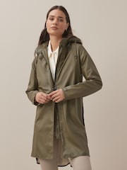 Ilse Jacobsen Loose Fit Waterproof A Shape Raincoat - Image 1 of 7