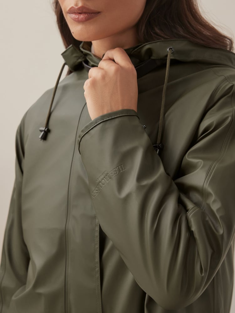 Ilse Jacobsen Loose Fit Waterproof A Shape Raincoat - Image 3 of 7