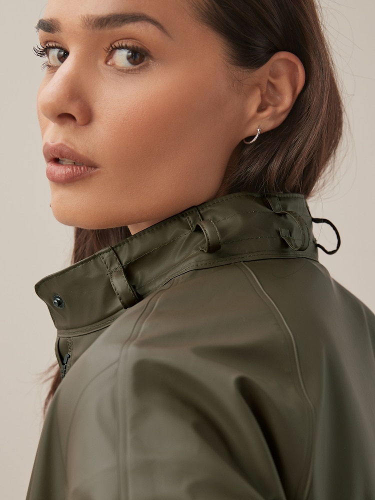 Ilse Jacobsen Loose Fit Waterproof A Shape Raincoat - Image 5 of 7