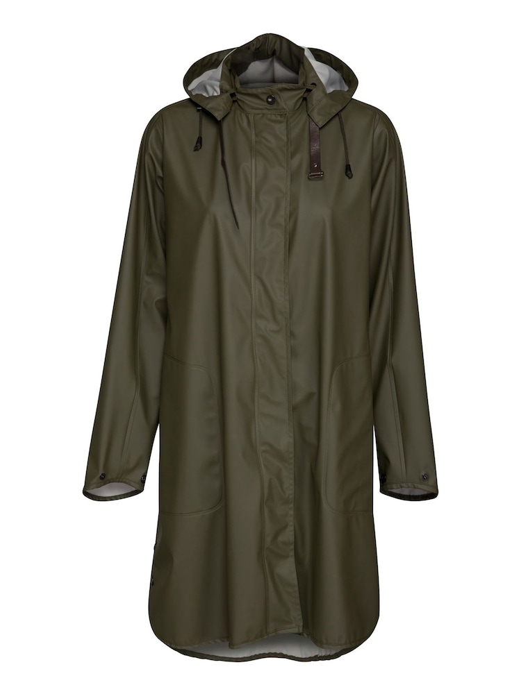 Ilse Jacobsen Loose Fit Waterproof A Shape Raincoat - Image 6 of 7